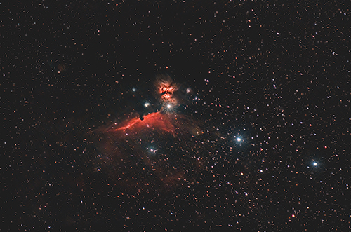 Barnard33 Horsehead-Nebula und NGC2024 Flame-Nebula Â© 2020 by Tobias Wittmann Â· wittinobi