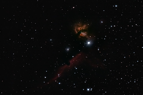 Barnard33 Horsehead-Nebula und NGC2024 Flame-Nebula Â© 2020 by Tobias Wittmann Â· wittinobi