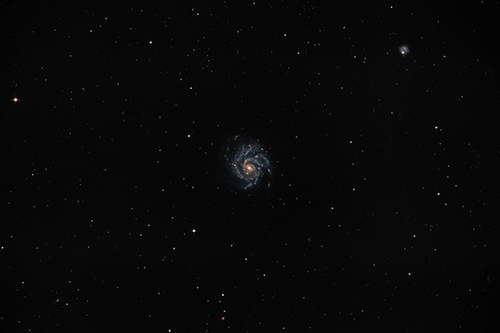 NGC5457 (M101) Pinwheel-Galaxy und NGC5474 Â© 2021 by Tobias Wittmann Â· wittinobi