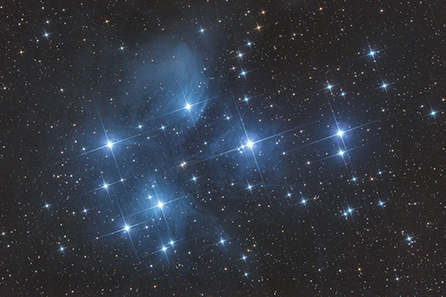 M45 Pleiades Â© 2021 by Tobias Wittmann Â· wittinobi