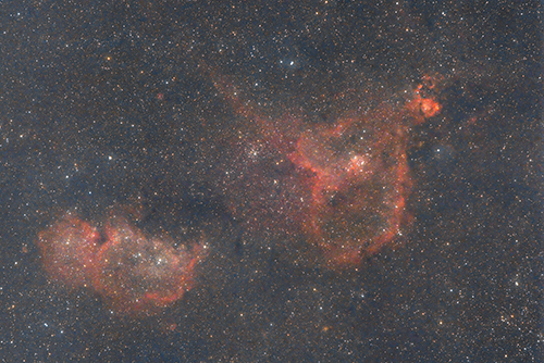 NGC1027 (IC1805 und IC1848) Â© 2022 by Tobias Wittmann Â· wittinobi